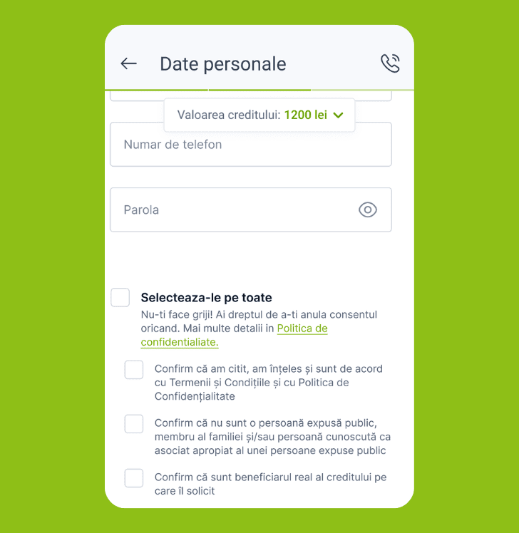 Completează formularul și încarcă buletinul
