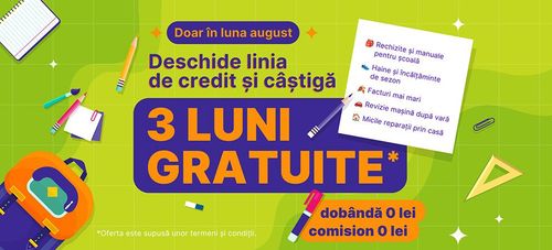 Credit back to school 2025: online rapid și fără dobândă