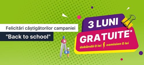 Câștigătorii campaniei Back to School - CreditPrime