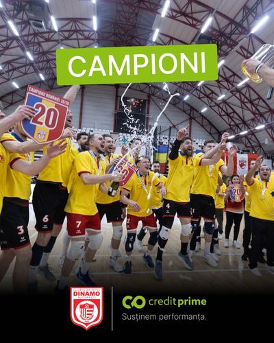 Campioni la volei pentru a 20-a oară în istorie. CS Dinamo București scrie un nou capitol de performanță